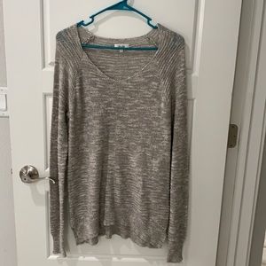 Woman’s pullover swoop neck